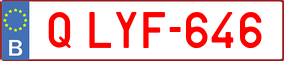 Trailer License Plate